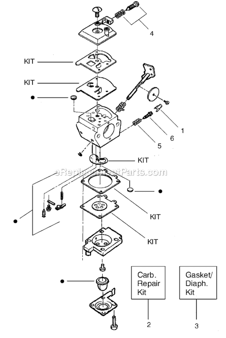 Page A Diagram and Parts List for FEATHERLITE Type 1 Weed Eater Trimmer